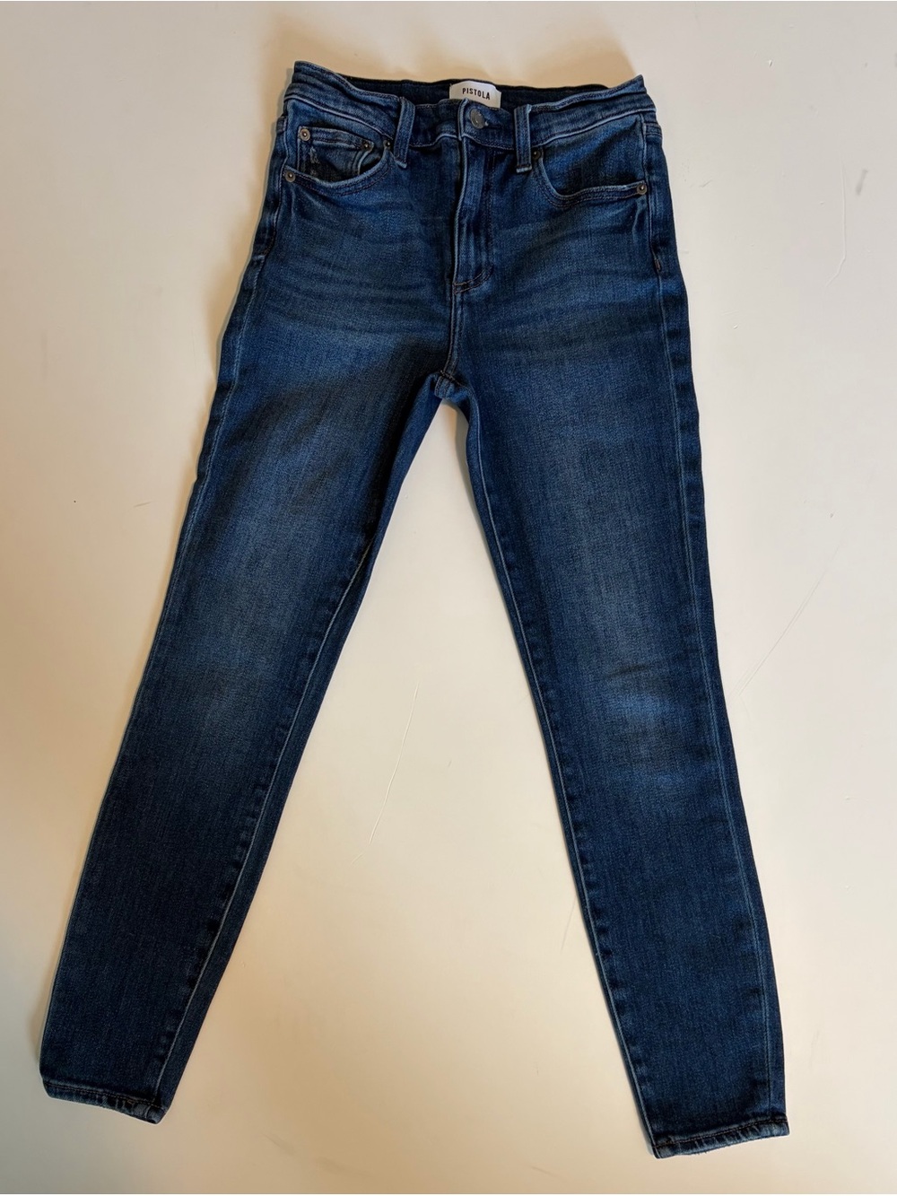 pistola Deep Indigo High-Rise Skinny Jeans